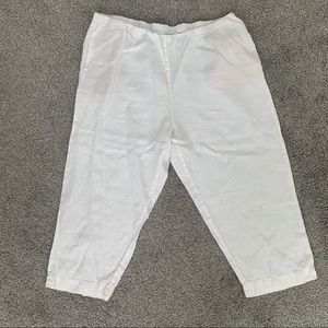 Linen Crop Pants